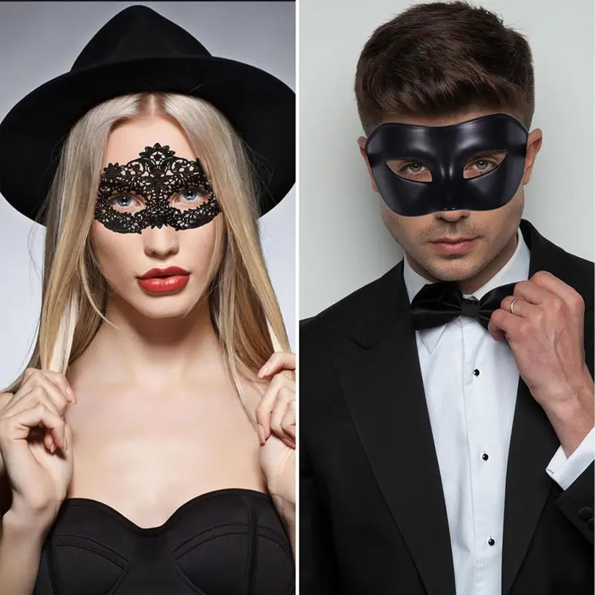 2pcs Hot New Sexy Black Lace M - đánh giá và giá Black Face Mask Pack