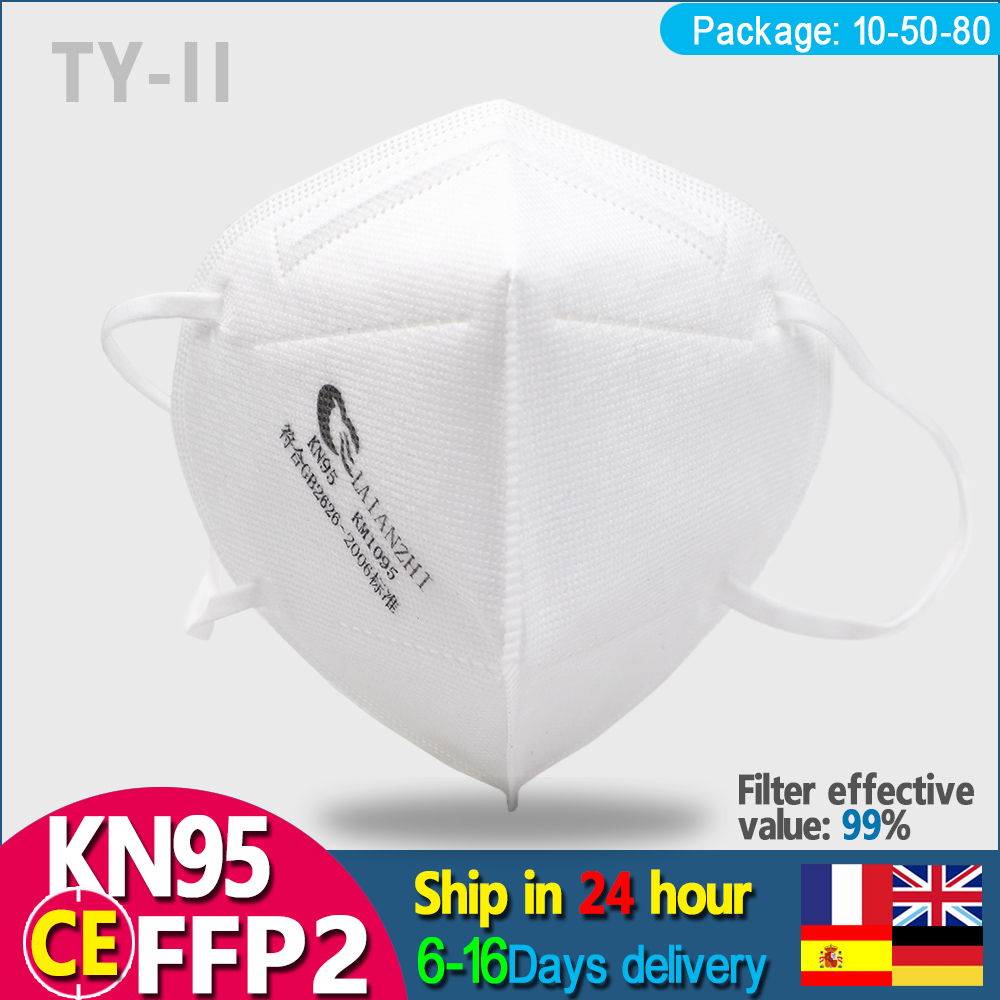 LAIANZHI 50PCS FFP2 Face masks - đánh giá và giá Kn95 Respirator Mask