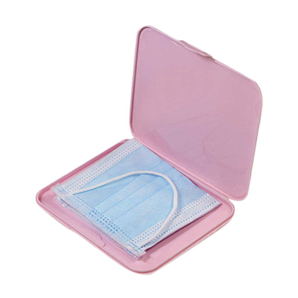 Pink Mask Cover Green Box Mask - đánh giá và giá Face Mask Storage Box