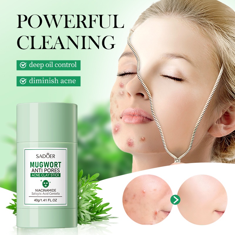 Mugwort Clay Stick Anti-Acne C - đánh giá và giá Dust Mask Construction