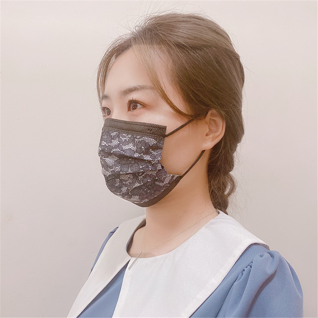 50PCS Disposable Lace Mouth Ma - đánh giá và giá Disposable Mask Blue