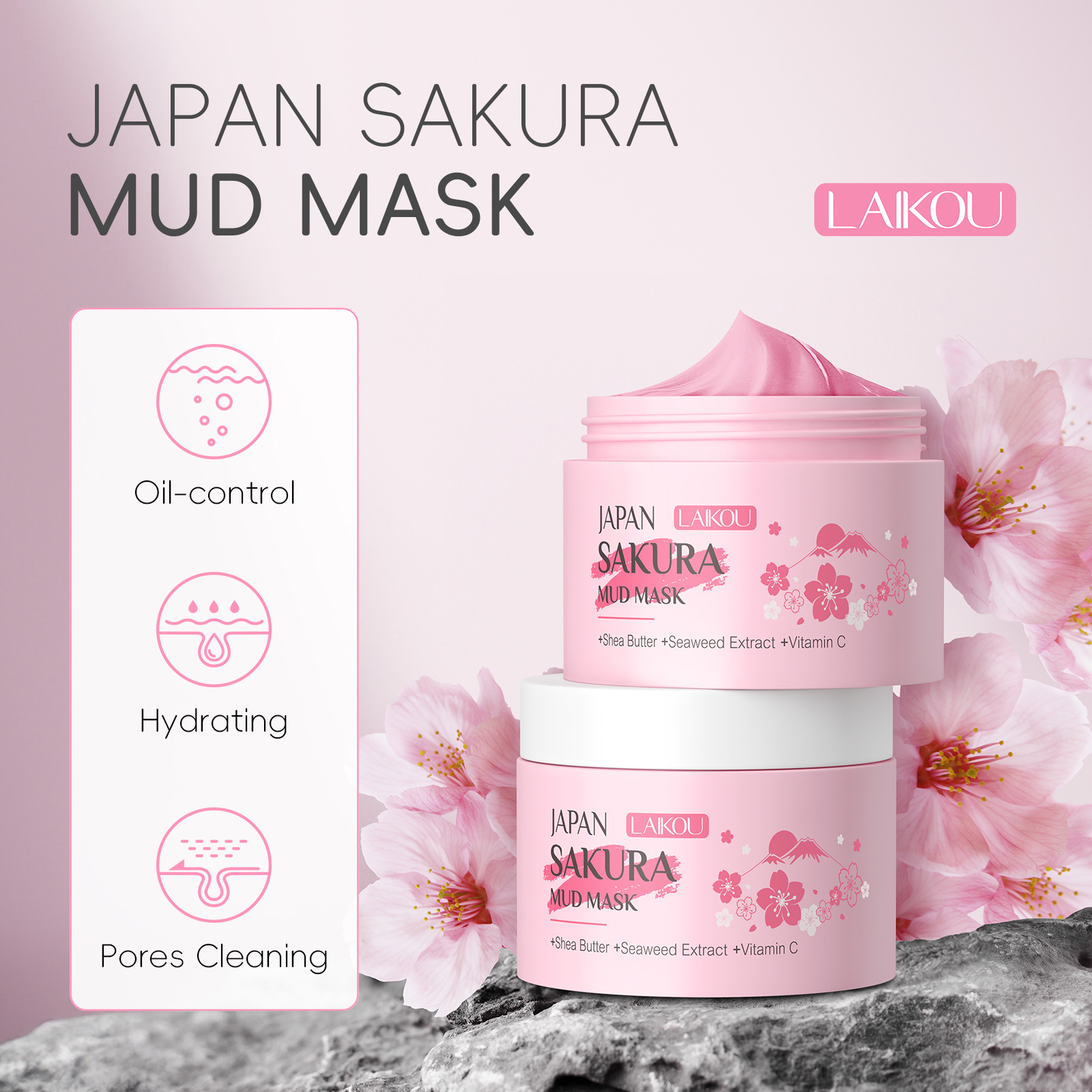 LAIKOU Sakura Clay Mask 25g 90 - đánh giá và giá Dust Mask Construction