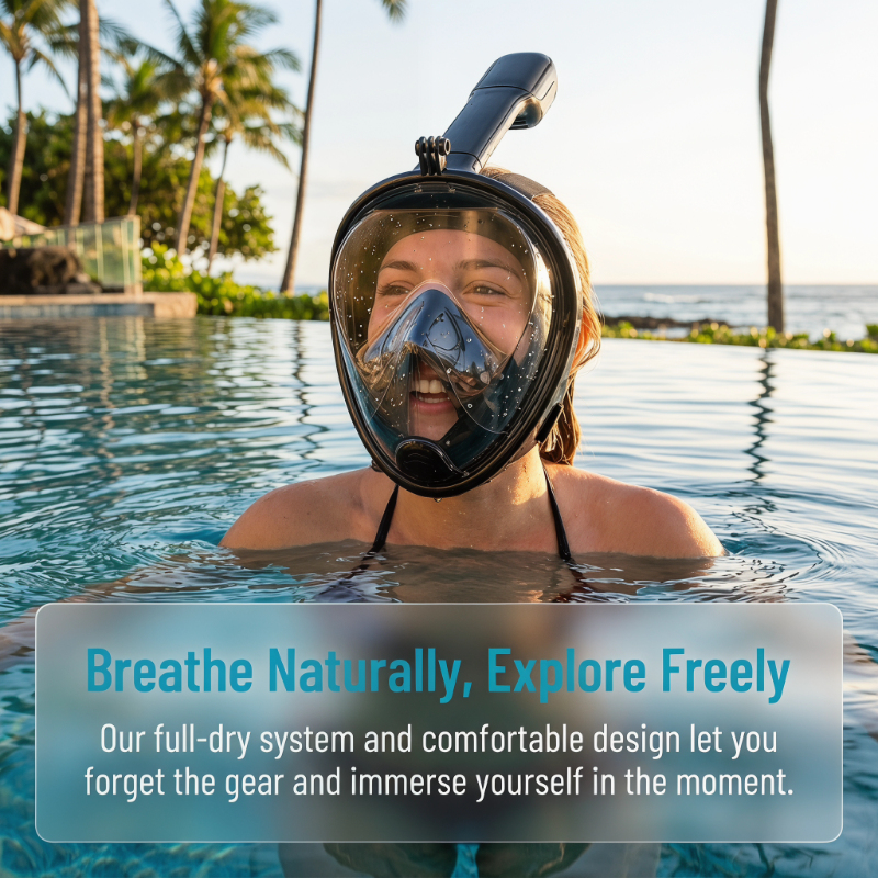 Safe Waterproof Snorkeling Div - đánh giá và giá Anti Pollution Mask