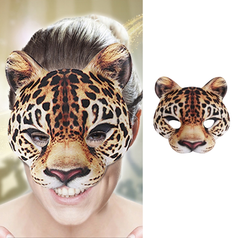 Leopard Mask Party Mask Dress  - đánh giá và giá Respirator Half Face