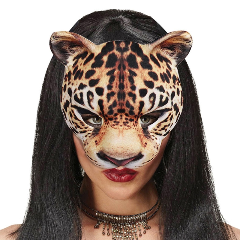 Leopard Mask Party Mask Dress  - đánh giá và giá Respirator Half Face