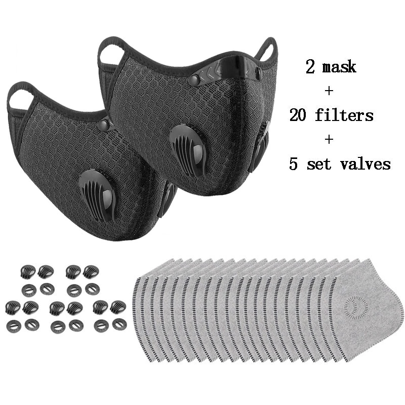Cycling Face Mask with Filter  - đánh giá và giá Anti Pollution Mask