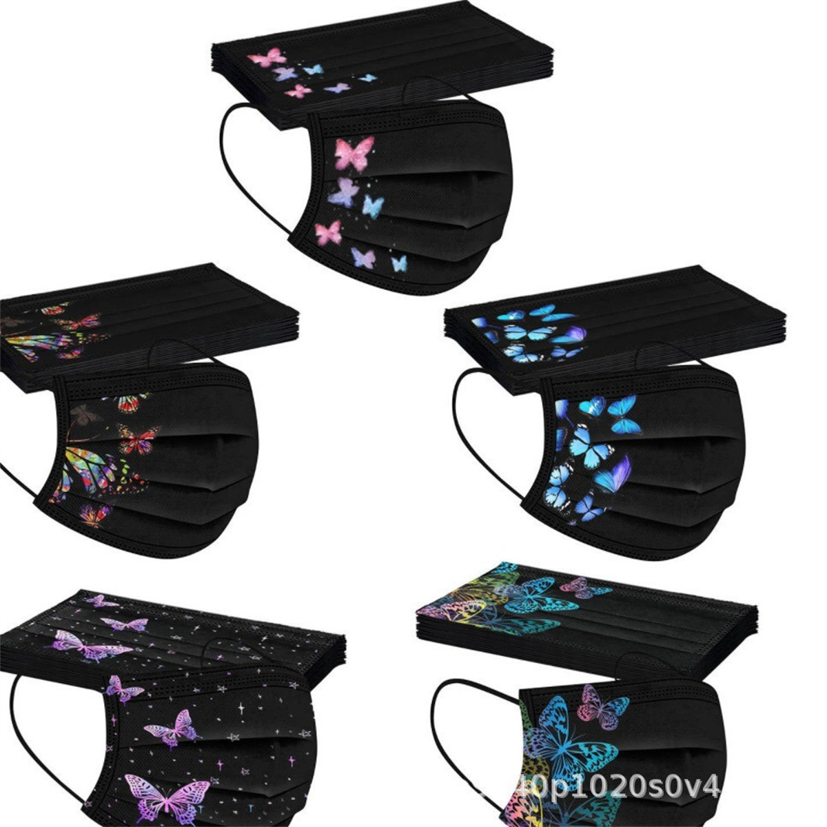 50pcs colorful butterfly print - đánh giá và giá Disposable Surgical Mask