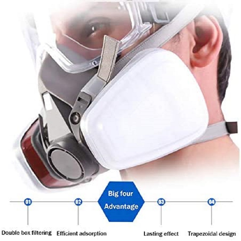 6200 Chemical Half Face Dustpr - đánh giá và giá Dust Mask Construction