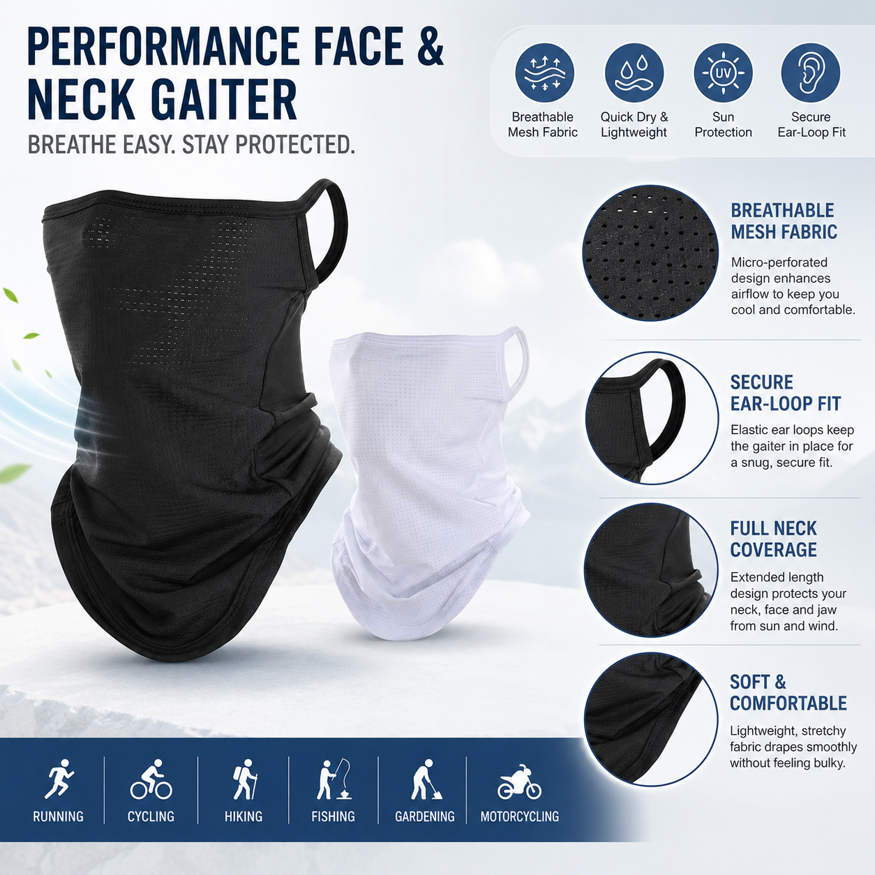 Breathable Quick-Dry Neck Gait - đánh giá và giá Respirator Half Face