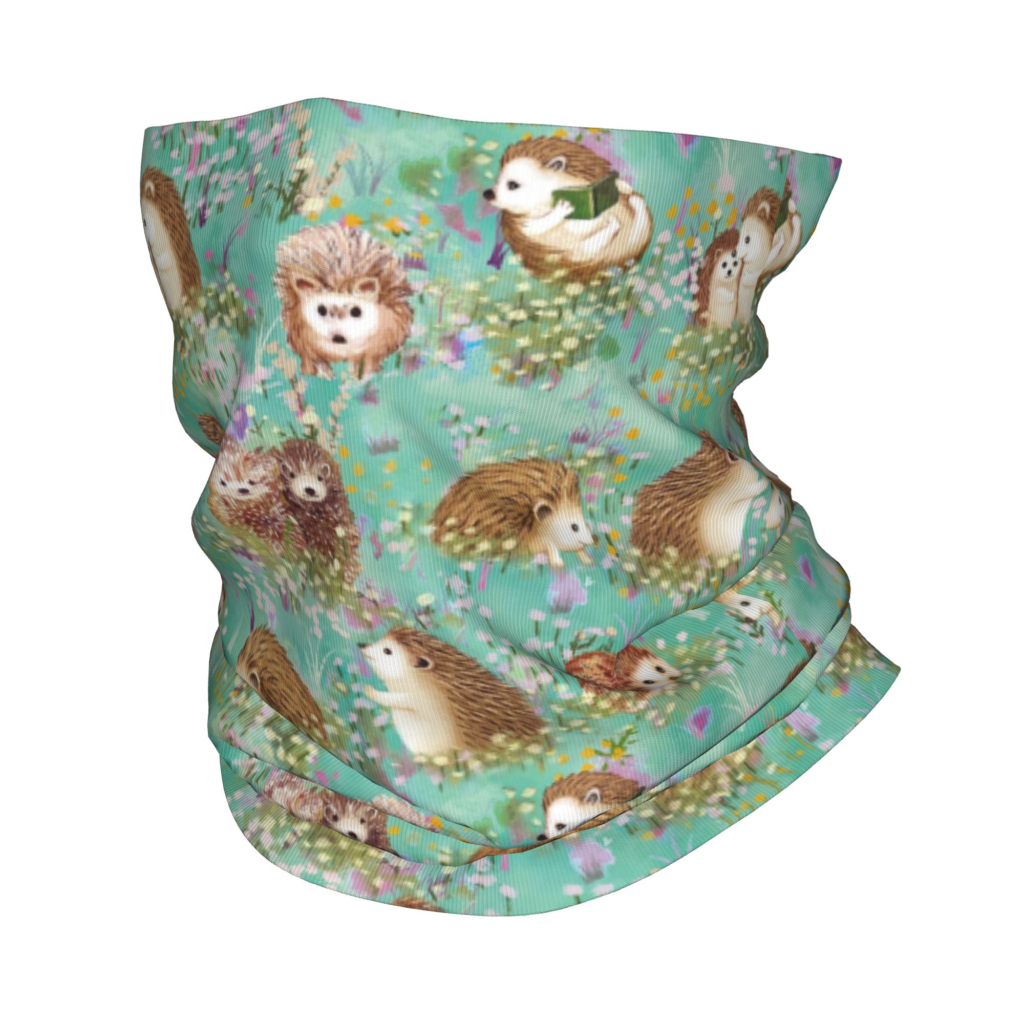 Autumn Hedgehog Spring Floral  - đánh giá và giá Neck Gaiter Face Cover