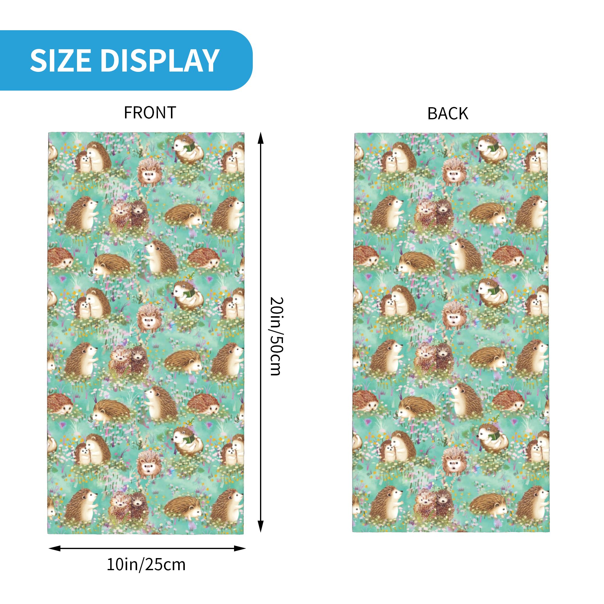 Autumn Hedgehog Spring Floral  - đánh giá và giá Neck Gaiter Face Cover