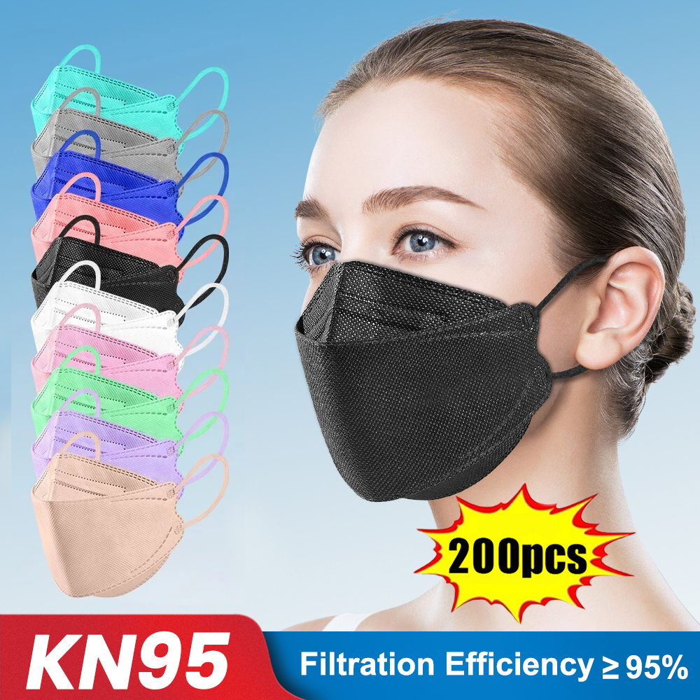10-200pcs ffp2 mascarillas CE  - đánh giá và giá Disposable Surgical Mask