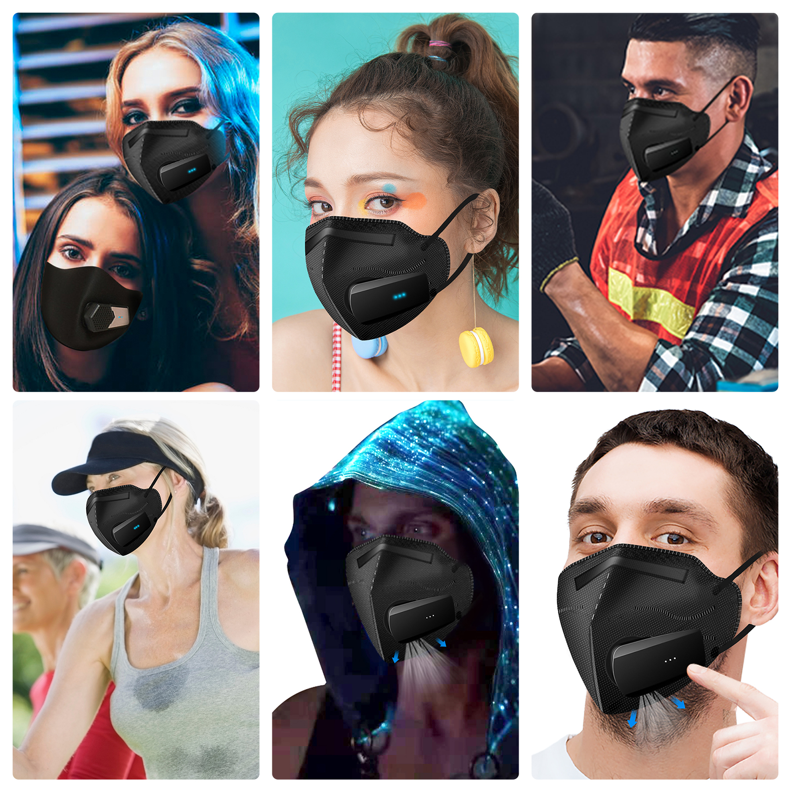 Breathe Easy Rechargeable Elec - đánh giá và giá Kn95 Respirator Mask