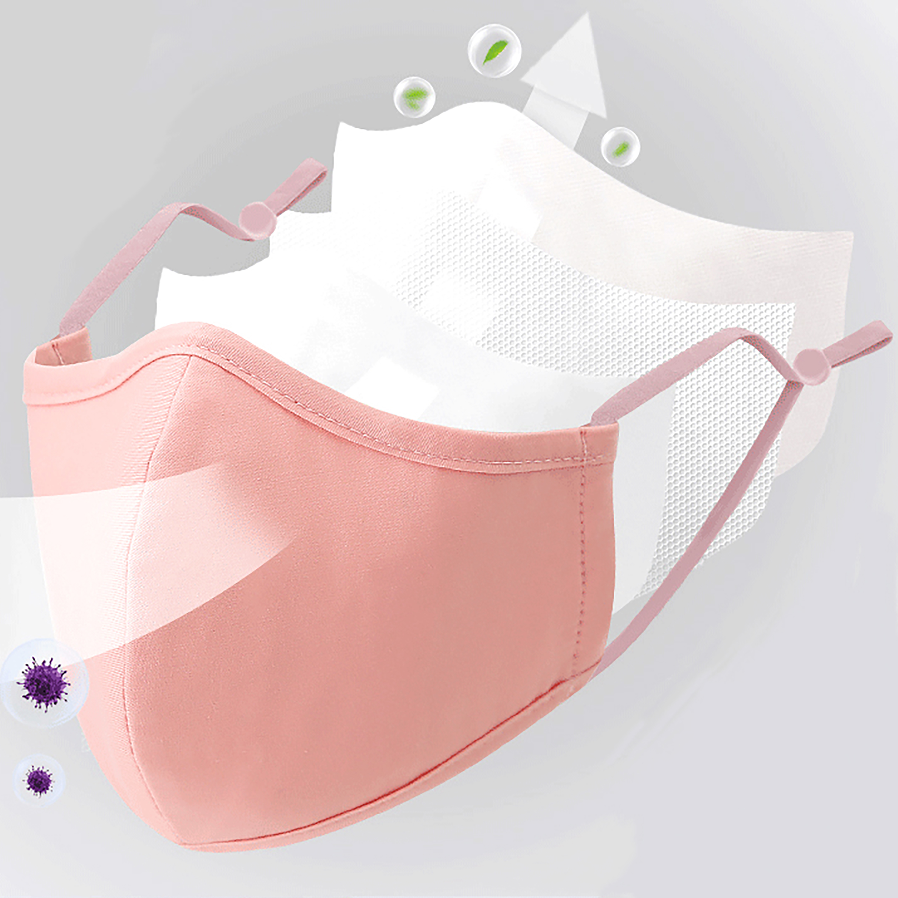 4 Styles New Upgrade Cotton Fa - đánh giá và giá Cloth Face Mask Washable
