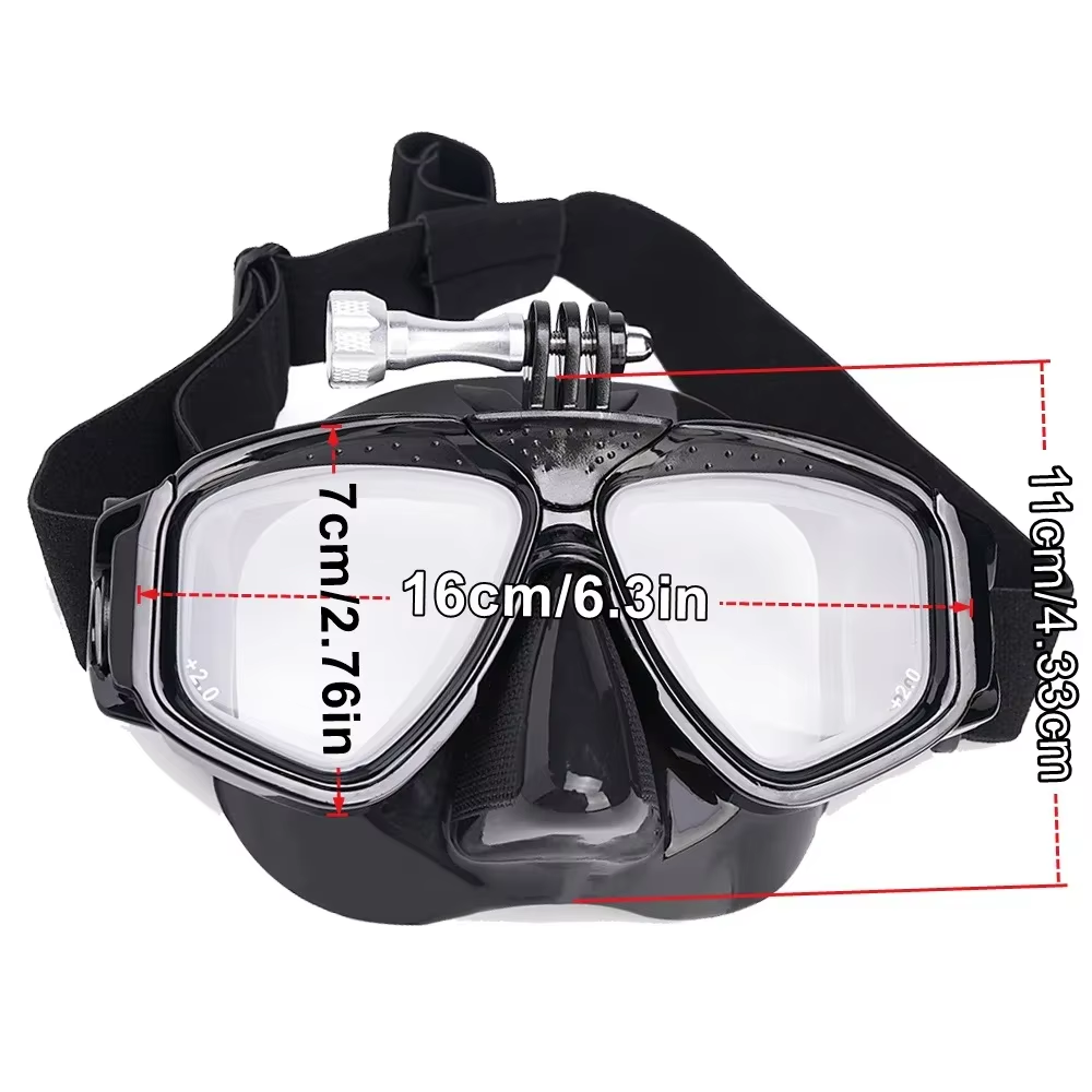Scuba Diving Mask with Camera  - đánh giá và giá Mask Lanyard Adjustable