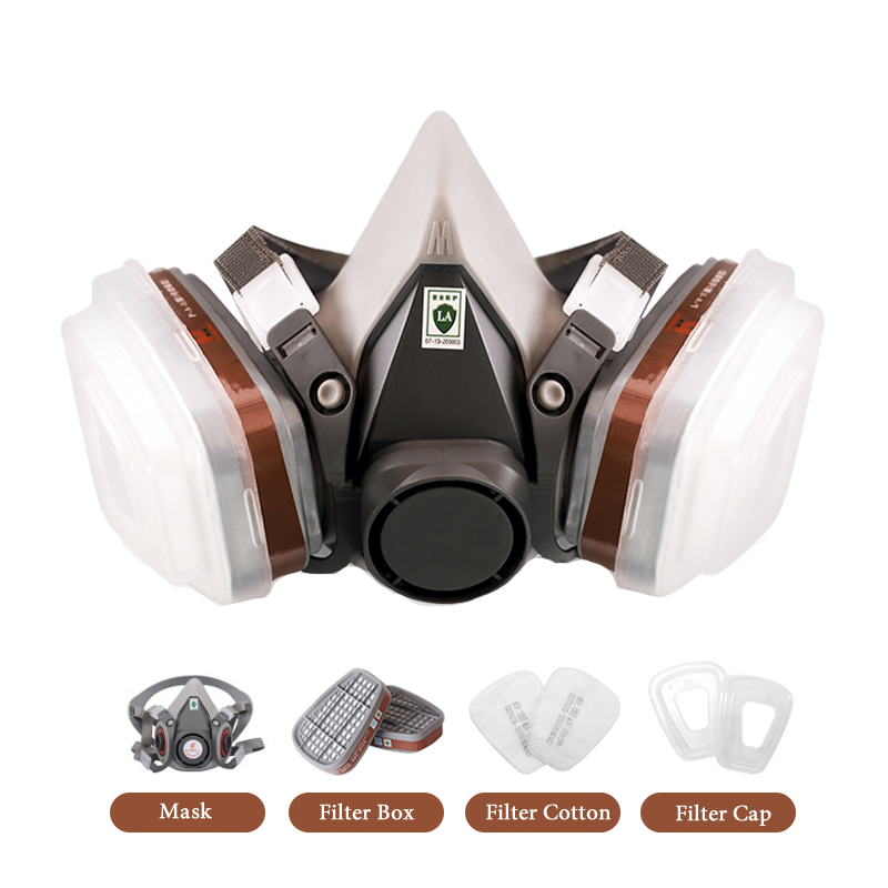 Half Face 6200 Dust Gas Mask C - đánh giá và giá Dust Mask Construction