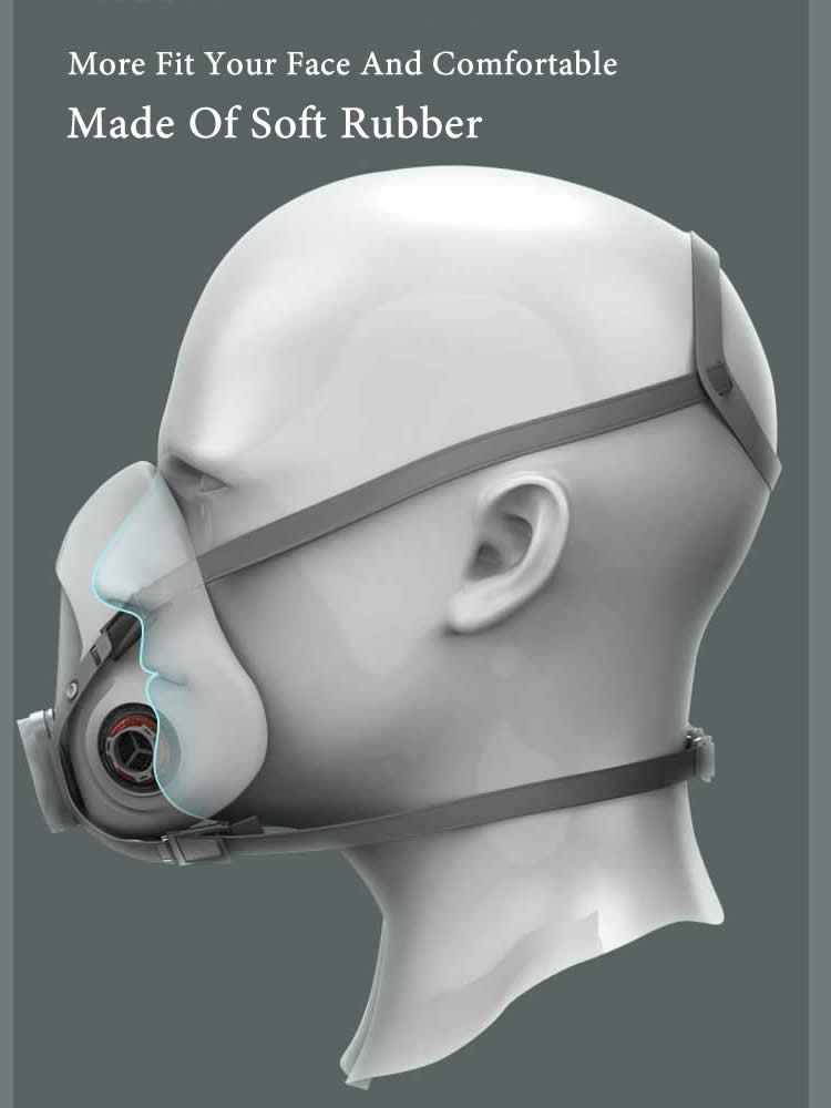 Half Face 6200 Dust Gas Mask C - đánh giá và giá Dust Mask Construction