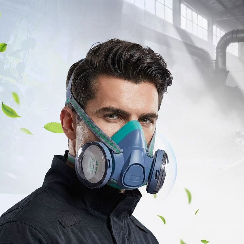 Dual Filter Silicone Half Face - đánh giá và giá Kn95 Respirator Mask