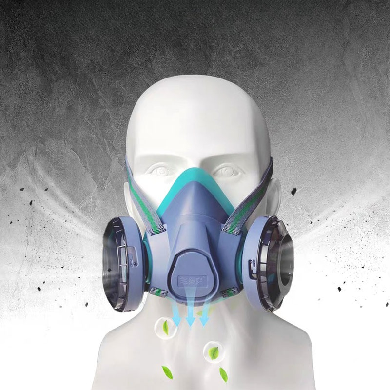 Dual Filter Silicone Half Face - đánh giá và giá Kn95 Respirator Mask