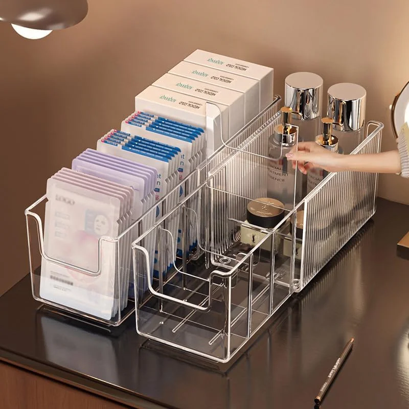 Extendable Acrylic Makeup Orga - đánh giá và giá Face Mask Storage Box
