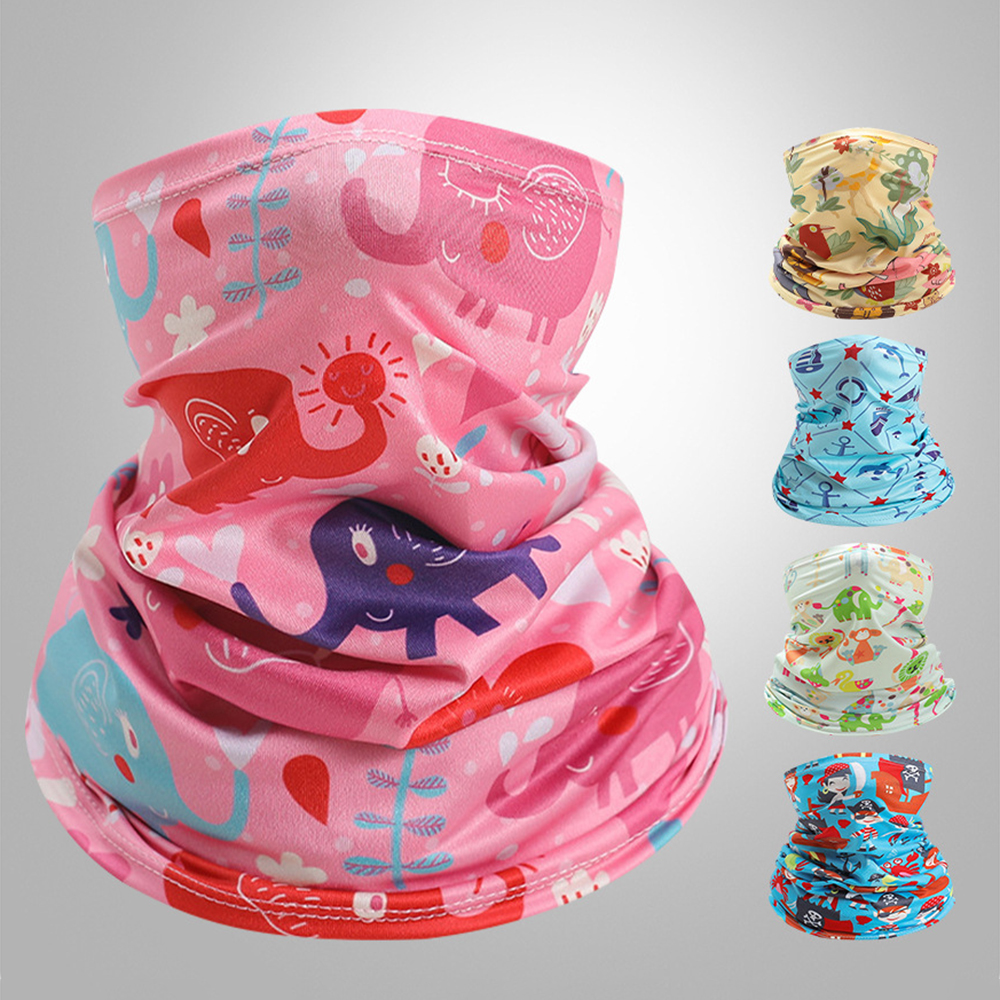 Kids Neck Cover Cute Ice Silk  - đánh giá và giá Kids Face Mask