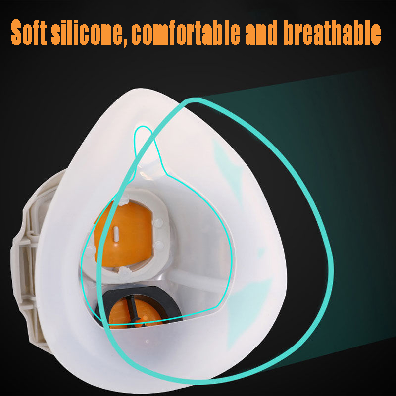 Silicone Dust-proof Gas Mask R - đánh giá và giá Respirator Half Face