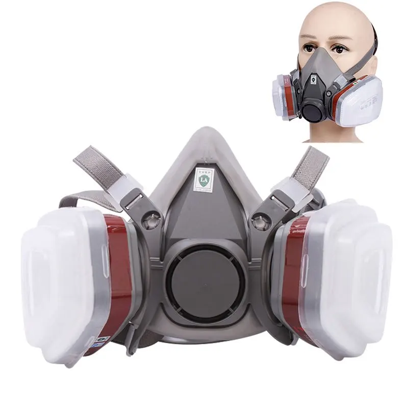 6200 7 in1 Gas Mask Gas-Proof  - đánh giá và giá Respirator Half Face