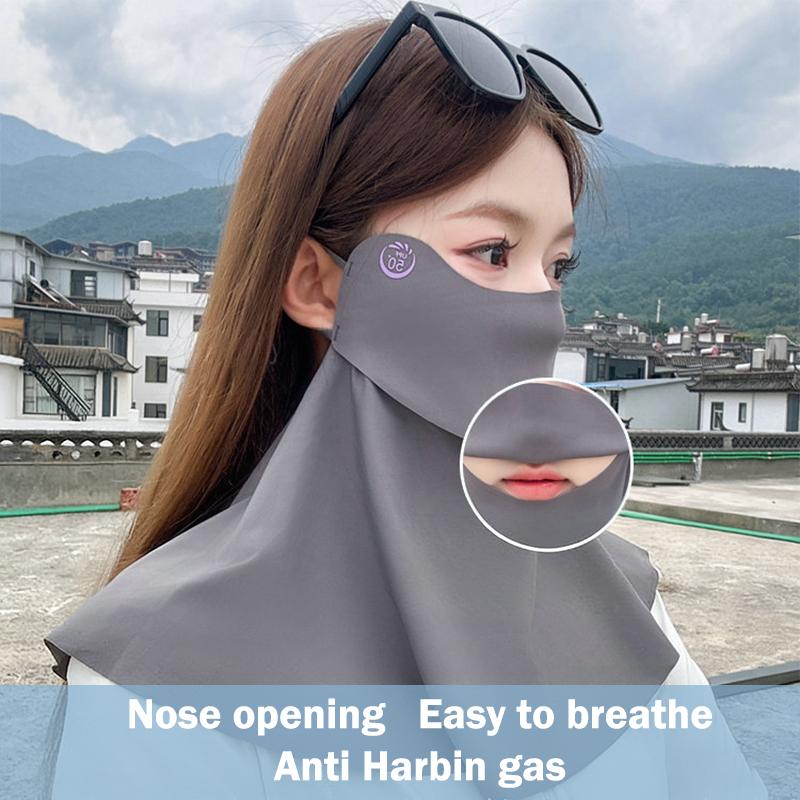 Summer Ice Silk Face Gini Full - đánh giá và giá Sports Mask Breathable