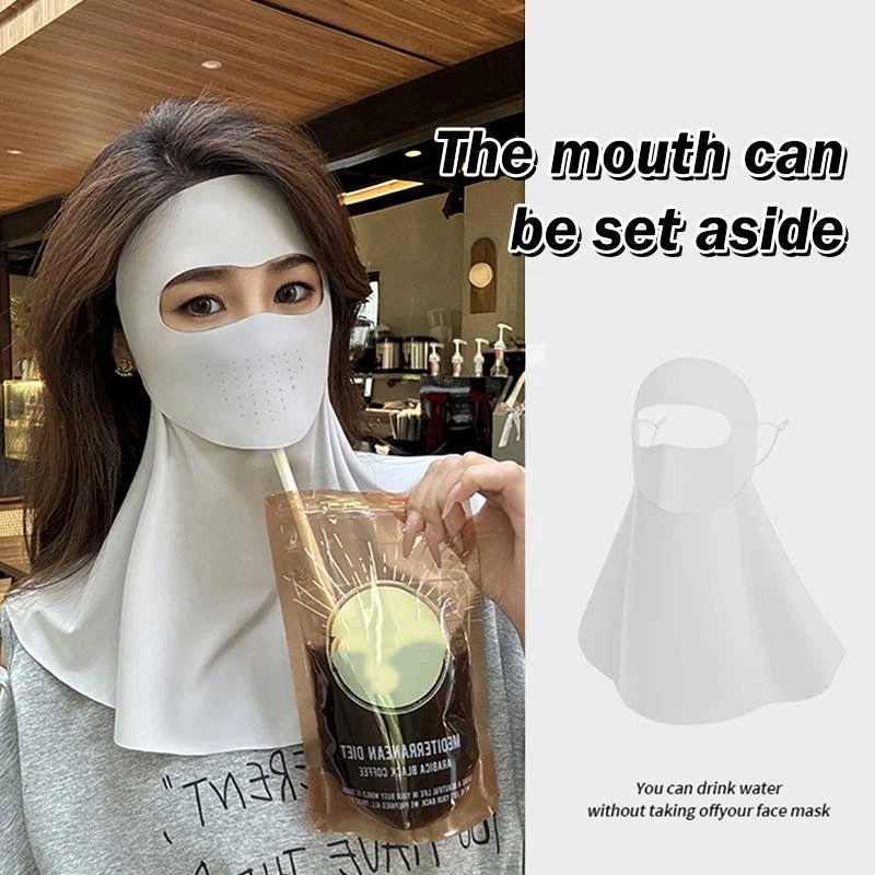 Summer Ice Silk Face Gini Full - đánh giá và giá Sports Mask Breathable