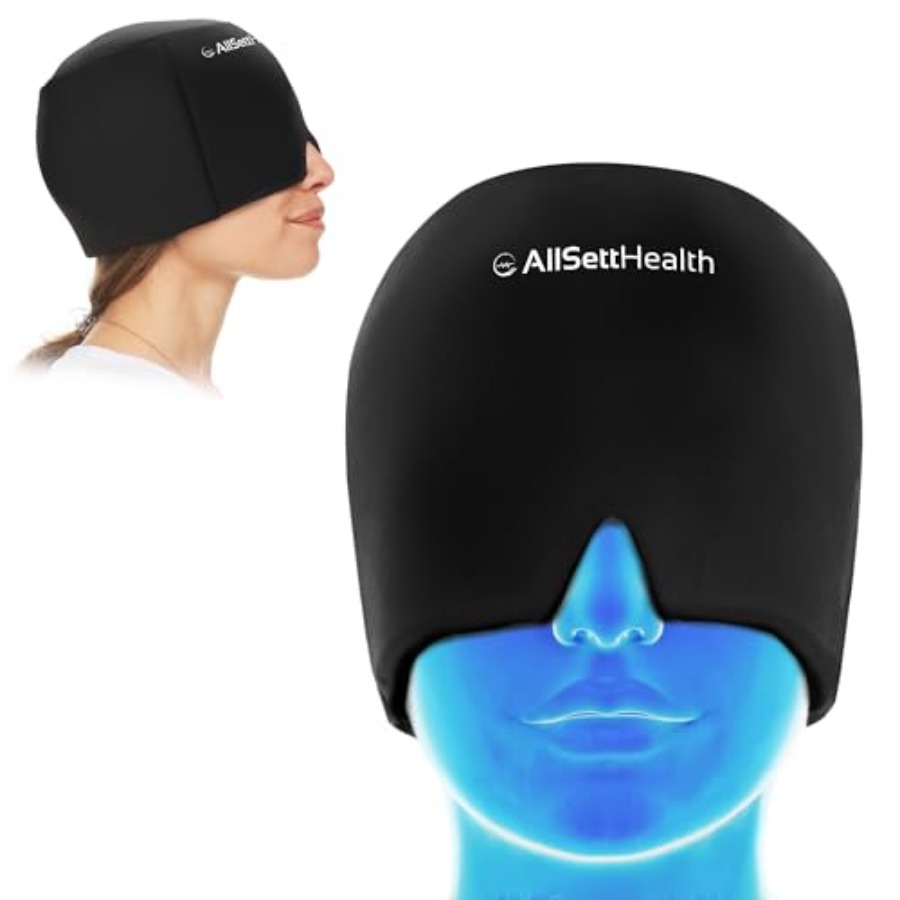 Migraine Relief Cap Ice Head W - đánh giá và giá Black Face Mask Pack